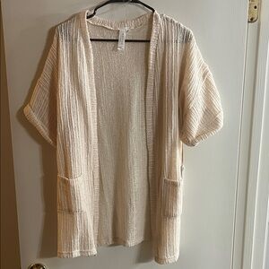 Hayden Cream Open-Front Blouse